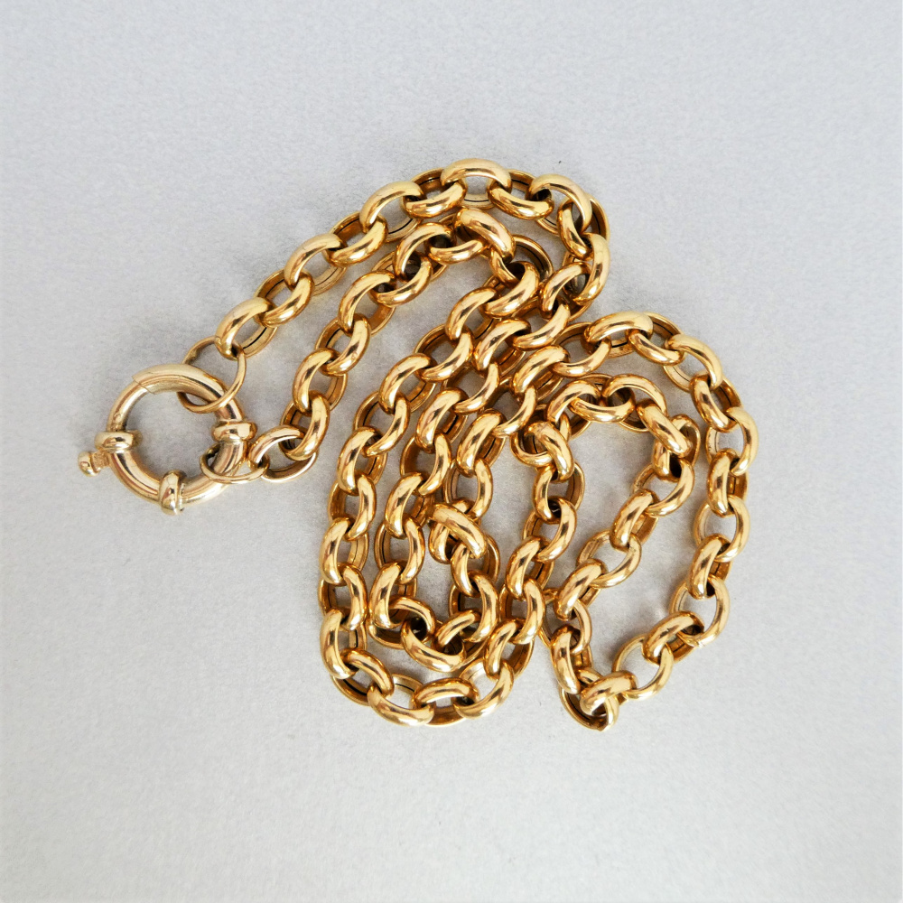 Gold belcher necklace Clearance